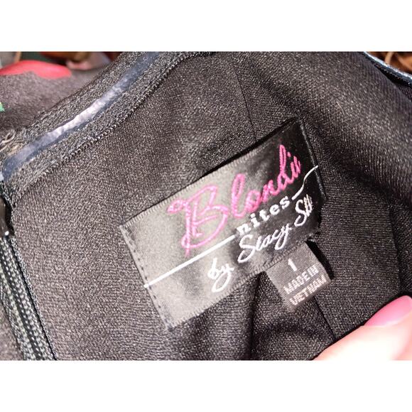 Blondie Nites by Stacy Sklar Red and Black Cocktail dress size 1      *G - Picture 6 of 6